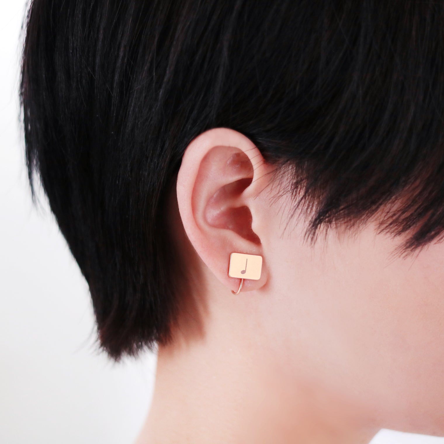 "無限付点" 音符イヤリング ゴールド 音楽 数学 イヤリング 付点 四分音符 八分音符 レディース メンズ 人気 おしゃれ 20代 30代 - QurioStore QurioS