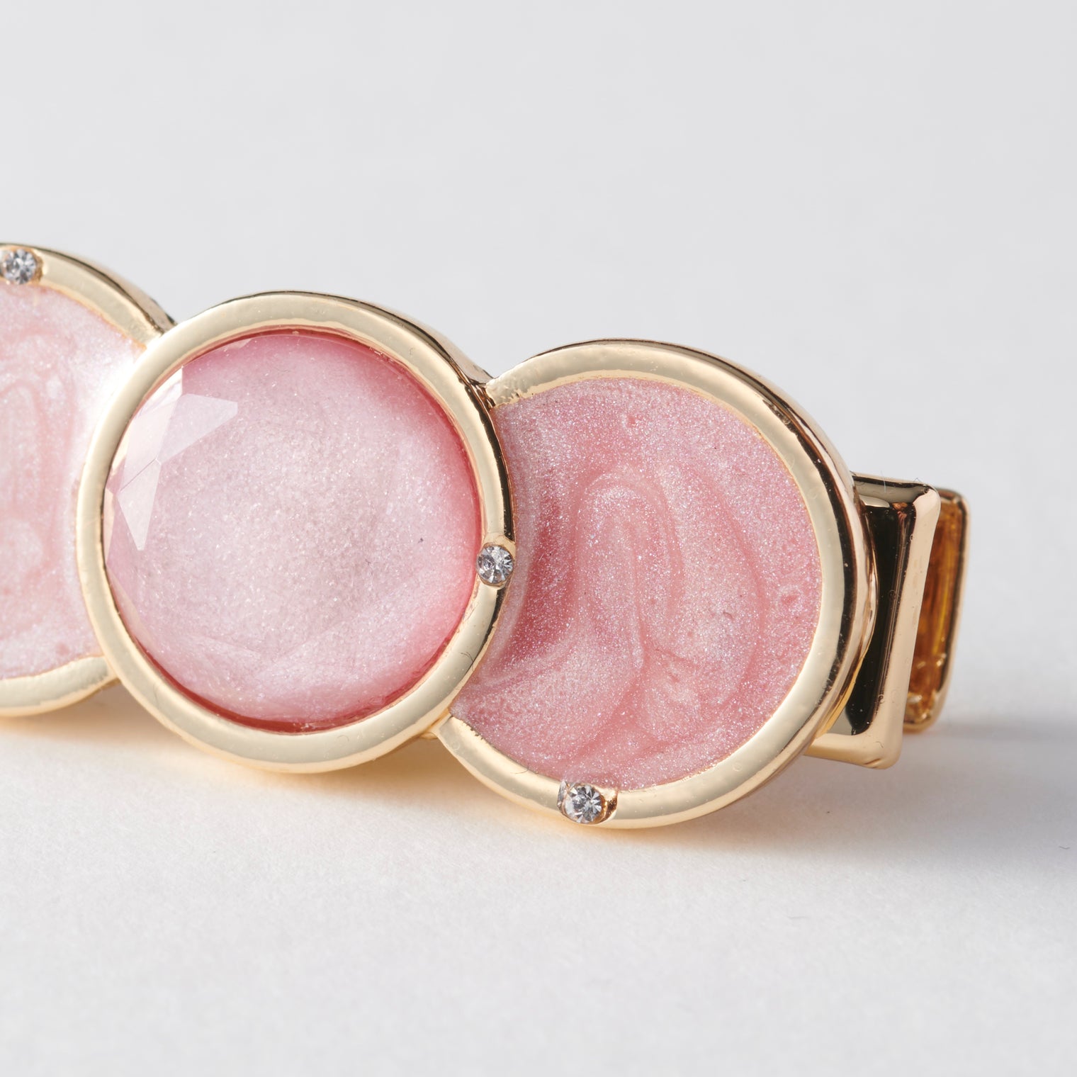 "Cycloid" ヘアクリップ ピンク ブラウン 数学 物理 サイクロイド曲線 ヘアアクセサリー バレッタ かわいい おしゃれ おすすめ 仕事 アレンジ - QurioStore QurioS