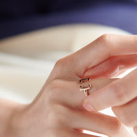 "Polymer" リング ピンクゴールド 化学 ポリマー 構造 記号 指輪 フリーサイズ - QurioStore QurioS