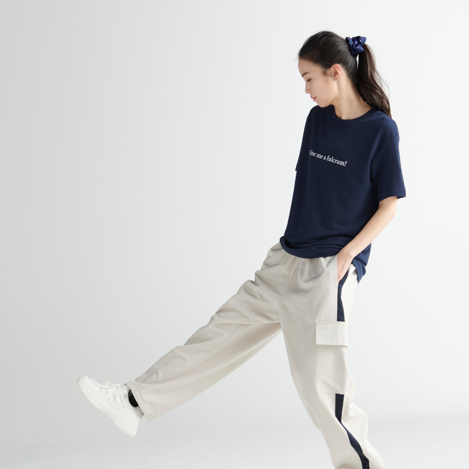 "支点をよこせ！" ドライ素材Tシャツ