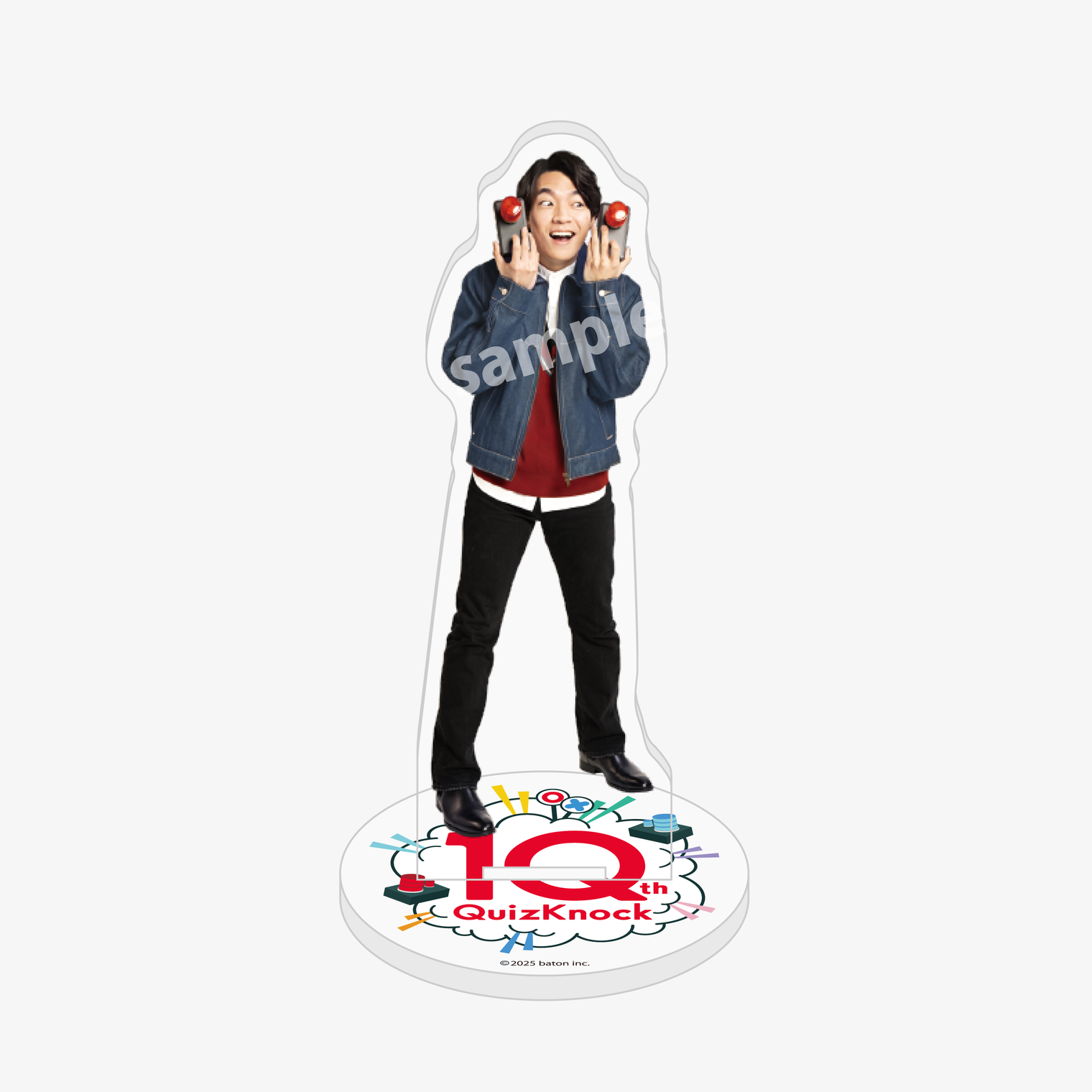 QuizKnock10周年 すごろくコマ 〜QKあるある〜 レッド 芸術・エンターテイメント アクリルスタンド クイズノック アクスタ - QurioStore QuizKnock