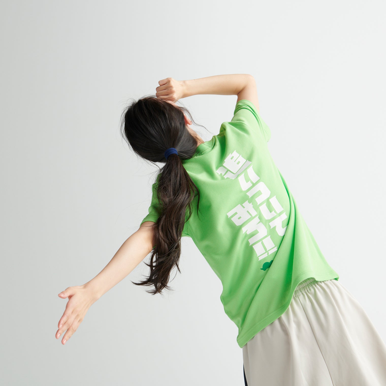 "追いついてみろ！" ドライ素材Tシャツ