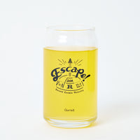 "第二宇宙速度" 缶型グラス クリア 物理 脱出速度 コップ 小物入れ - QurioStore QurioS