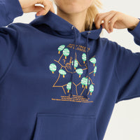 "ボロノイ図" パーカー オリーブ インディゴ 地図 網目 キリン レディース メンズ 人気 おしゃれ かわいい おすすめ 秋 冬 - QurioStore QurioS