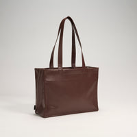 "ジョハリの窓Ⅰ" バッグ ブラウン アイボリー 心理学 痛バッグ トートバッグ メンズ レディース 制服 通勤 オフィス おしゃれ - QurioStore QurioS