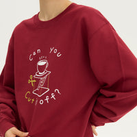 "テンセグリティ" スウェット バーガンディ アイボリー ネイビー 物理 力学 構造 トレーナー コーヒーカップ レディース メンズ 人気 おしゃれ かわいい おすすめ 秋 冬 - QurioStore QurioS