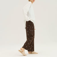 "シュレディンガーの猫" ルームウェア ネイビー ブラウン 量子力学 パシャマ 部屋着 上下セット ねこ ネコ レディース メンズ 人気 おしゃれ かわいい おすすめ 大人 ペア - QurioStore QurioS