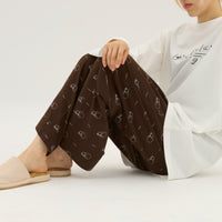 "シュレディンガーの猫" ルームウェア ネイビー ブラウン 量子力学 パシャマ 部屋着 上下セット ねこ ネコ レディース メンズ 人気 おしゃれ かわいい おすすめ 大人 ペア - QurioStore QurioS