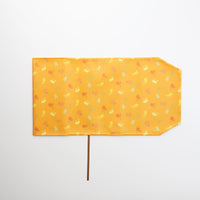 "読みもの" ブックカバー ネイビー イエロー 文学 小説 文庫本 PVC加工 汚れにくい おしゃれ 布 - QurioStore QurioS