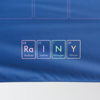 "元素" 折り畳み傘（UVカット・晴雨兼用） ネイビー ブルー 化学 周期表 英単語 天気 日傘 チェック - QurioStore QurioS