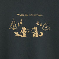 "ギザギザのくるみを食べるリス" 構文木スウェット （企画：東言） バーガンディ レッド グリーン ダークグレー 言語学 構文解析 QuizKnock クイズノック 秋冬 レディース メンズ 人気 おしゃれ 20代 30代 - QurioStore QurioS