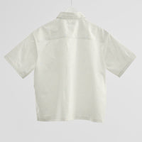 "ミュラー゠リヤー" ストライプシャツ ホワイト 社会学 心理学 錯視 矢羽 - QurioStore QurioS