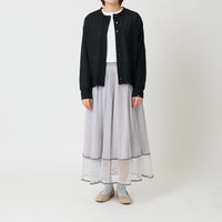 "点P" シアーカーディガン ブラック 数学 問題 冷房 寒暖差 羽織りもの きれいめ 春夏 - QurioStore QurioS