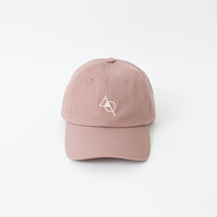 "cap"キャップ スモーキーモーブ ピンク 数学 積集合 帽子 刺繍 - QurioStore QurioS