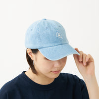 "cap"キャップ デニム ブルー 数学 積集合 帽子 刺繍 - QurioStore QurioS