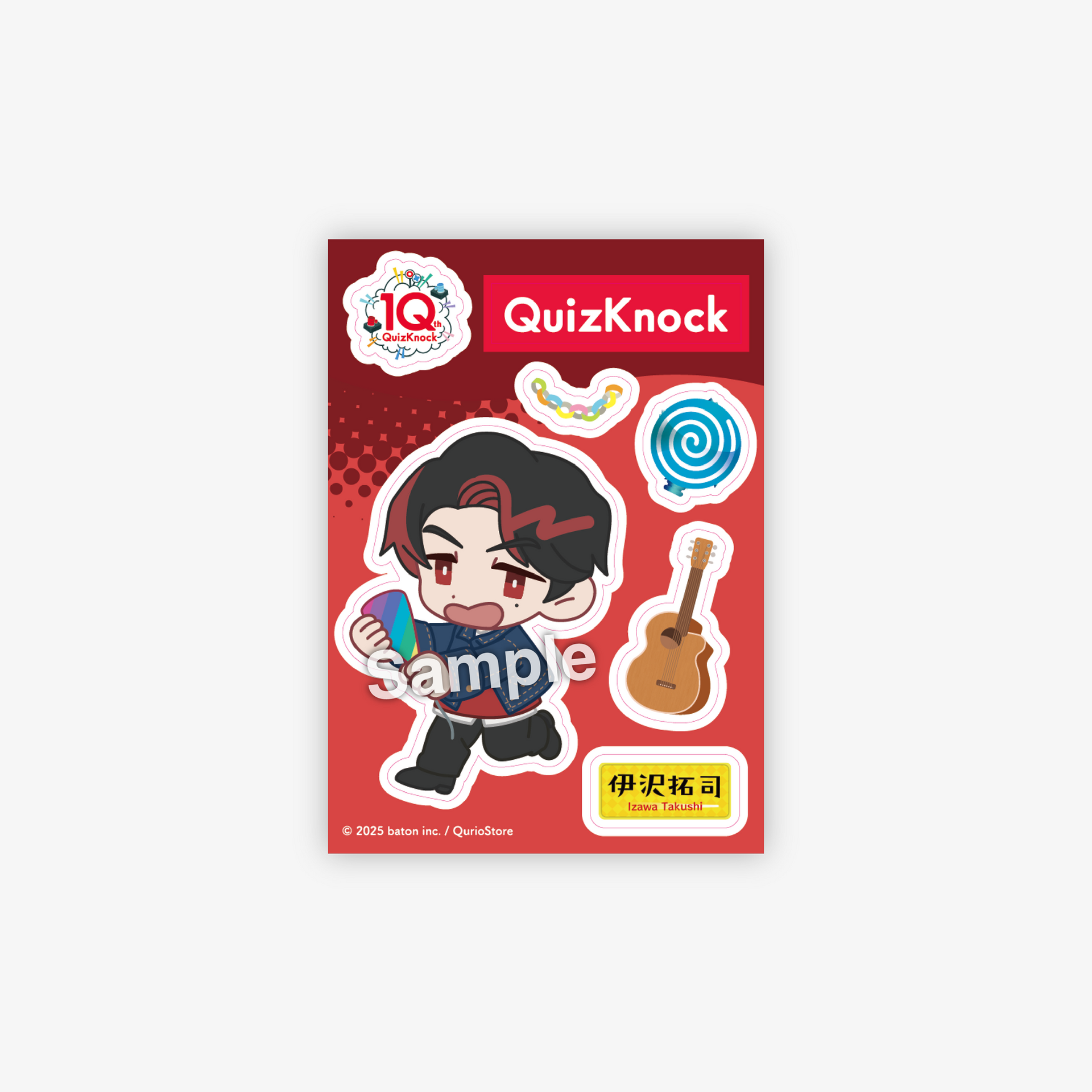 QuizKnock10周年 メンバーステッカーシート – QurioStore
