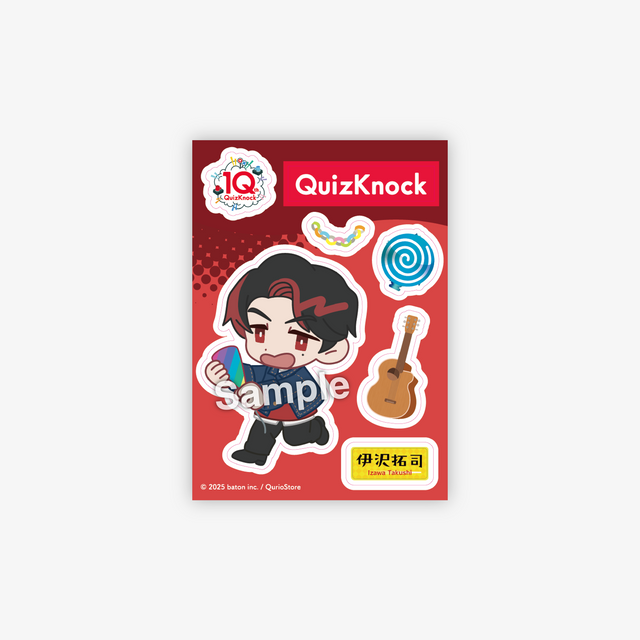 QuizKnock10周年 メンバーステッカーシート