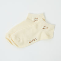 "点P" 靴下 アイボリー ホワイト 数学 問題 スニーカーソックス くるぶし アンクル - QurioStore QurioS