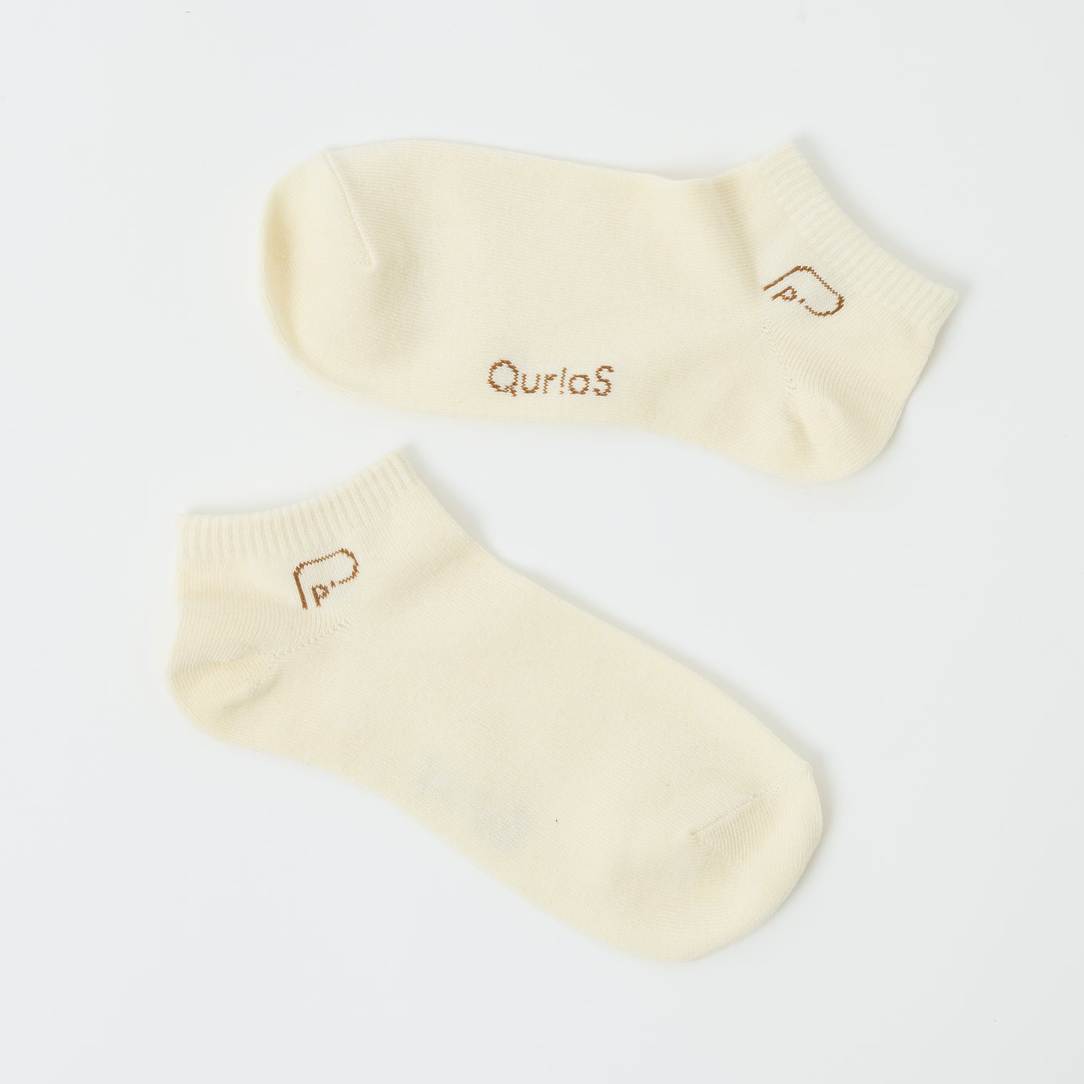 "点P" 靴下 アイボリー ホワイト 数学 問題 スニーカーソックス くるぶし アンクル - QurioStore QurioS