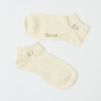 "点P" 靴下 アイボリー ホワイト 数学 問題 スニーカーソックス くるぶし アンクル - QurioStore QurioS