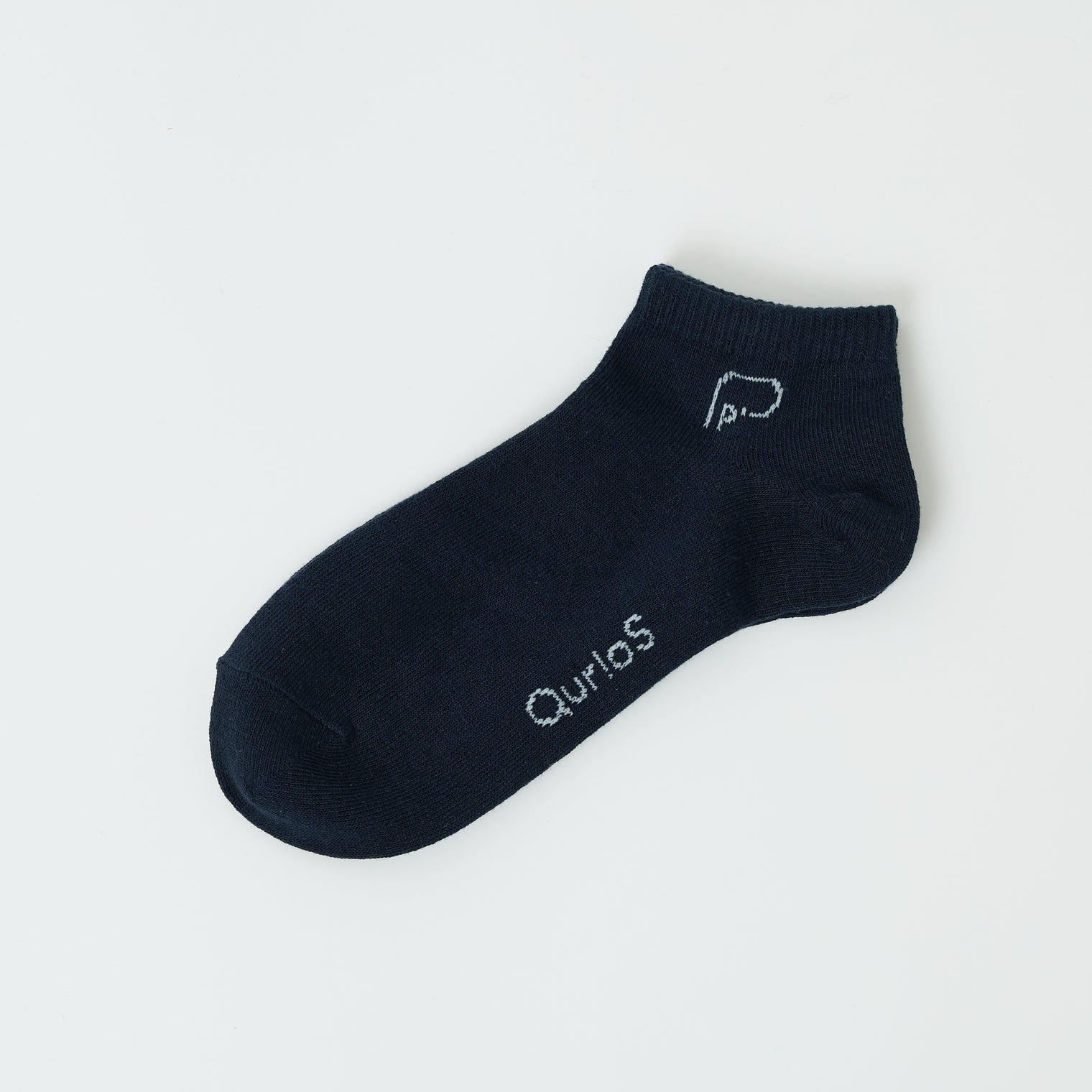 "点P" 靴下 ネイビー ブラック 数学 問題 スニーカーソックス くるぶし アンクル - QurioStore QurioS