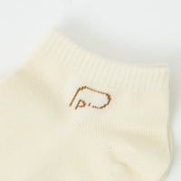 "点P" 靴下 アイボリー ホワイト 数学 問題 スニーカーソックス くるぶし アンクル - QurioStore QurioS