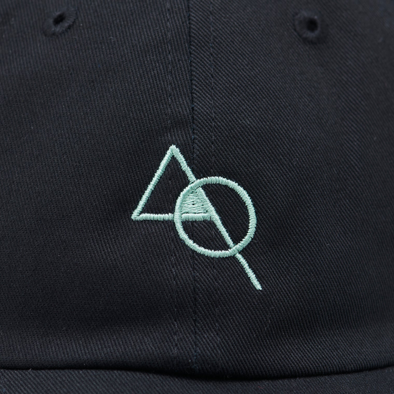 "cap"キャップ ブラック 数学 積集合 帽子 刺繍 - QurioStore QurioS