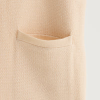 "Q.K." カーディガン アイボリー グレー ネイビー ブラック 刺繍 シンプル ポケット 秋冬 メンズ レディース 制服 通勤 オフィス - QurioStore QurioS