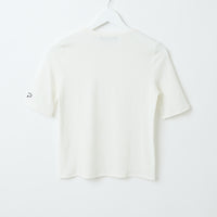 "点P" リブトップス アイボリー ホワイト 数学 問題 半袖 - QurioStore QurioS