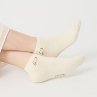 "点P" 靴下 アイボリー ホワイト 数学 問題 スニーカーソックス くるぶし アンクル - QurioStore QurioS