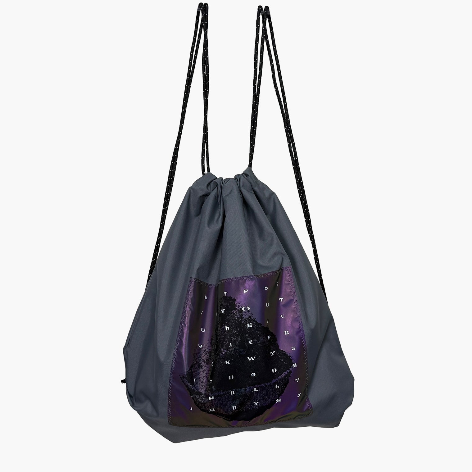 アートゥーン！ナップサック ブラック 芸術 バックパック ラーメン 星 artoone グッズ - QurioStore アートゥーン！