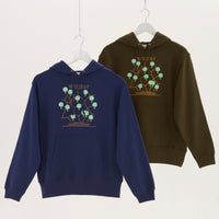 "ボロノイ図" パーカー オリーブ インディゴ 地図 網目 キリン レディース メンズ 人気 おしゃれ かわいい おすすめ 秋 冬 - QurioStore QurioS