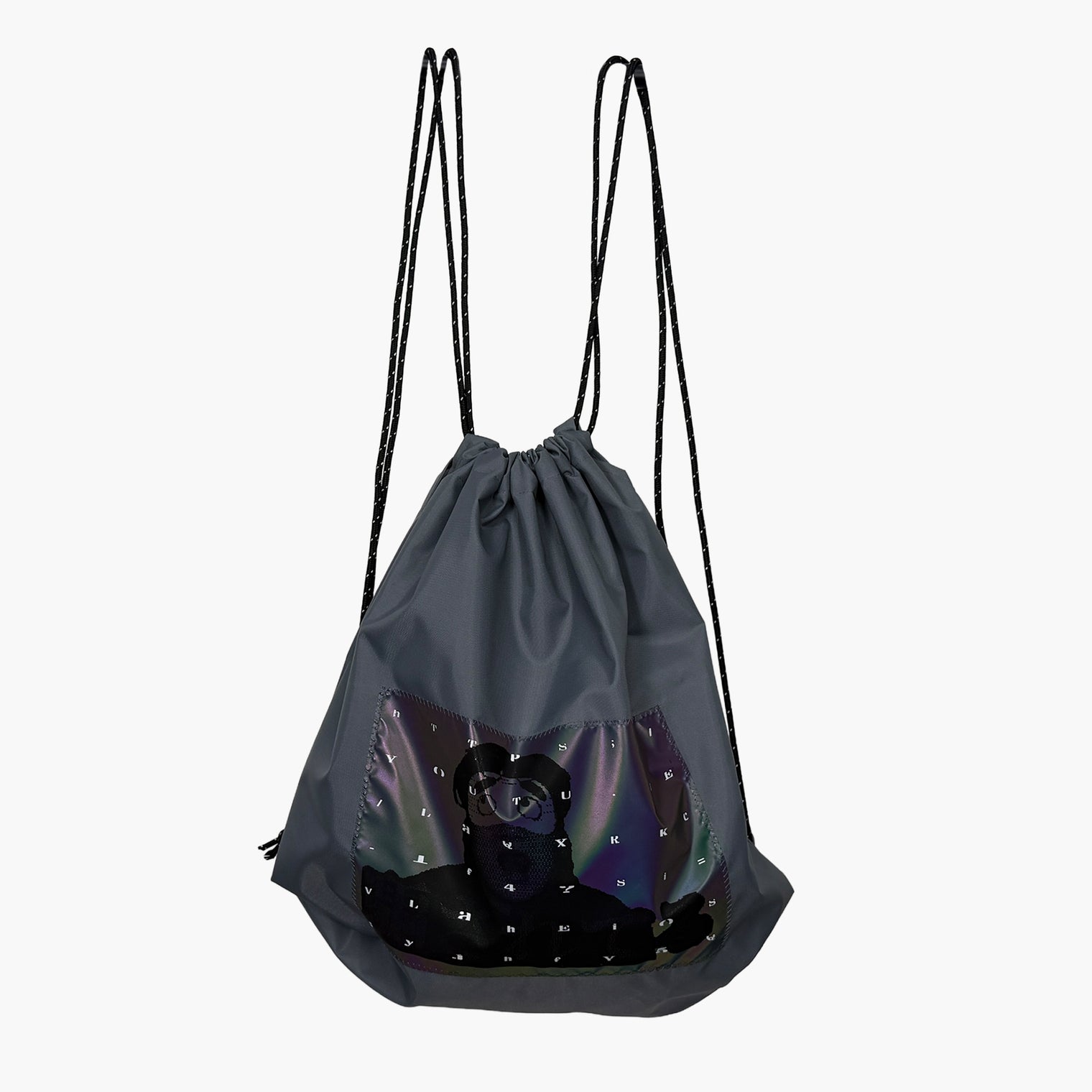 アートゥーン！ナップサック ブラック 芸術 バックパック ラーメン 星 artoone グッズ - QurioStore アートゥーン！