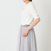 "点P" リブトップス アイボリー ホワイト 数学 問題 半袖 - QurioStore QurioS