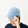"cap"キャップ デニム ブルー 数学 積集合 帽子 刺繍 - QurioStore QurioS