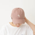 "cap"キャップ スモーキーモーブ ピンク 数学 積集合 帽子 刺繍 - QurioStore QurioS