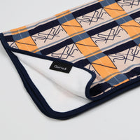 "ブラ'Nケット" ブランケット オレンジ ブラウン 量子力学 ブラケット記法 ひざ掛け チェック 学校 オフィス おしゃれ かわいい プレゼント - QurioStore QurioS