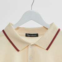 "チューリング・テスト" ポロシャツ アイボリー ネイビー 謎解き AI ドロップショルダー オーバーサイズ レディース メンズ 人気 おしゃれ 20代 30代 通勤 オフィス - QurioStore QurioS