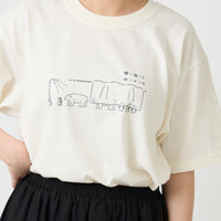 "つるかめ算（代理）" Tシャツ アイボリー ブラック ホワイト 数学 算数 ペンギン シロクマ 動物 レディース メンズ 人気 おしゃれ 20代 30代 - QurioStore QurioS