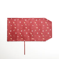 "読むもの" ブックカバー グリーン レッド 文学 小説 文庫本 PVC加工 汚れにくい おしゃれ 布 - QurioStore QurioS