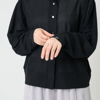 "点P" シアーカーディガン ブラック 数学 問題 冷房 寒暖差 羽織りもの きれいめ 春夏 - QurioStore QurioS