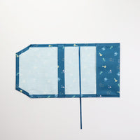 "読むもの" ブックカバー グリーン レッド 文学 小説 文庫本 PVC加工 汚れにくい おしゃれ 布 - QurioStore QurioS