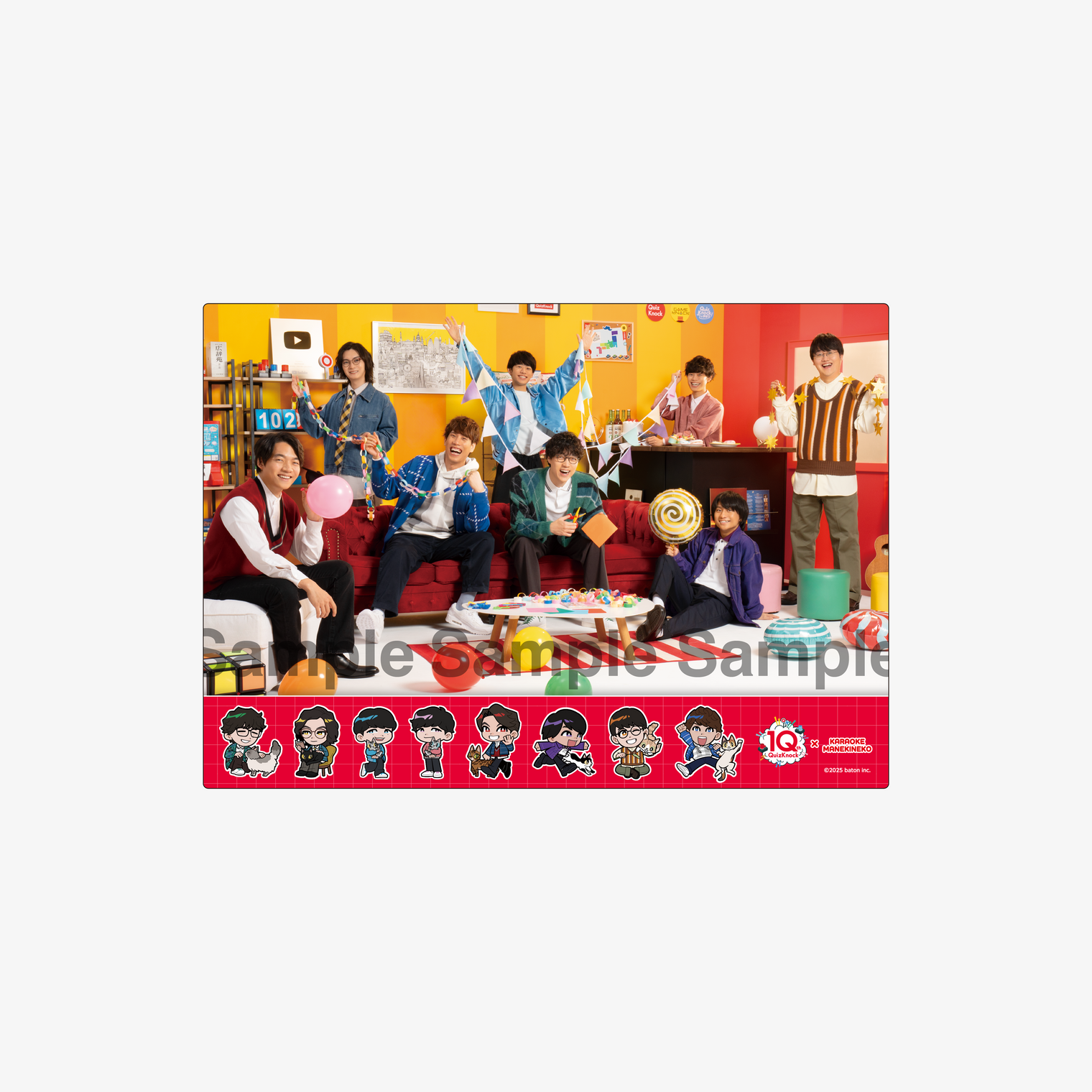 クリアポスター QuizKnock10周年 カラオケまねきねこコラボ – QurioStore