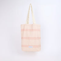 "ミュラー゠リヤー" トートバッグ レッド アイボリー 社会学 心理学 錯視 矢羽 折り畳み エコバッグ - QurioStore QurioS