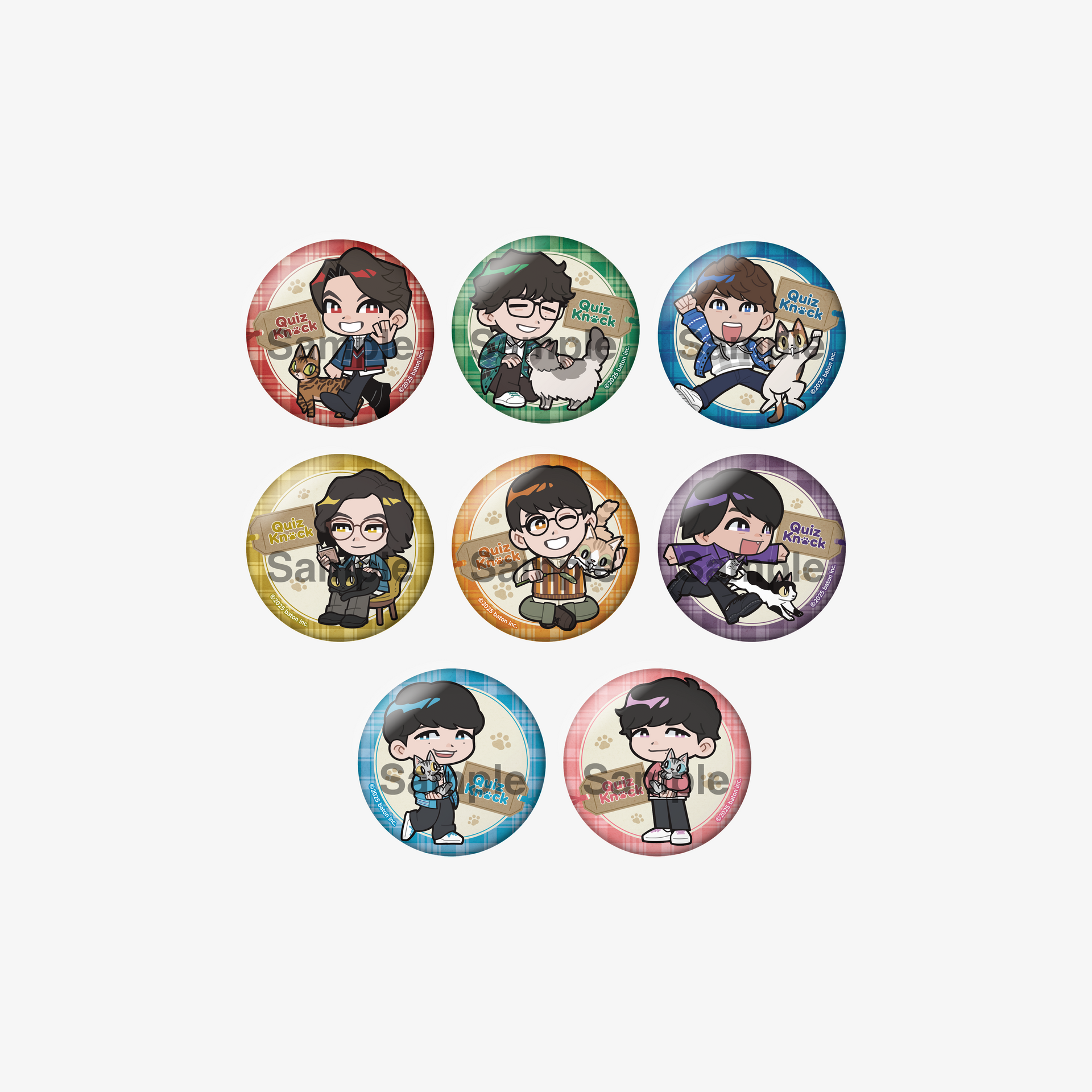 缶バッジ コンプリートセット（8種セット） QuizKnock10周年 カラオケ