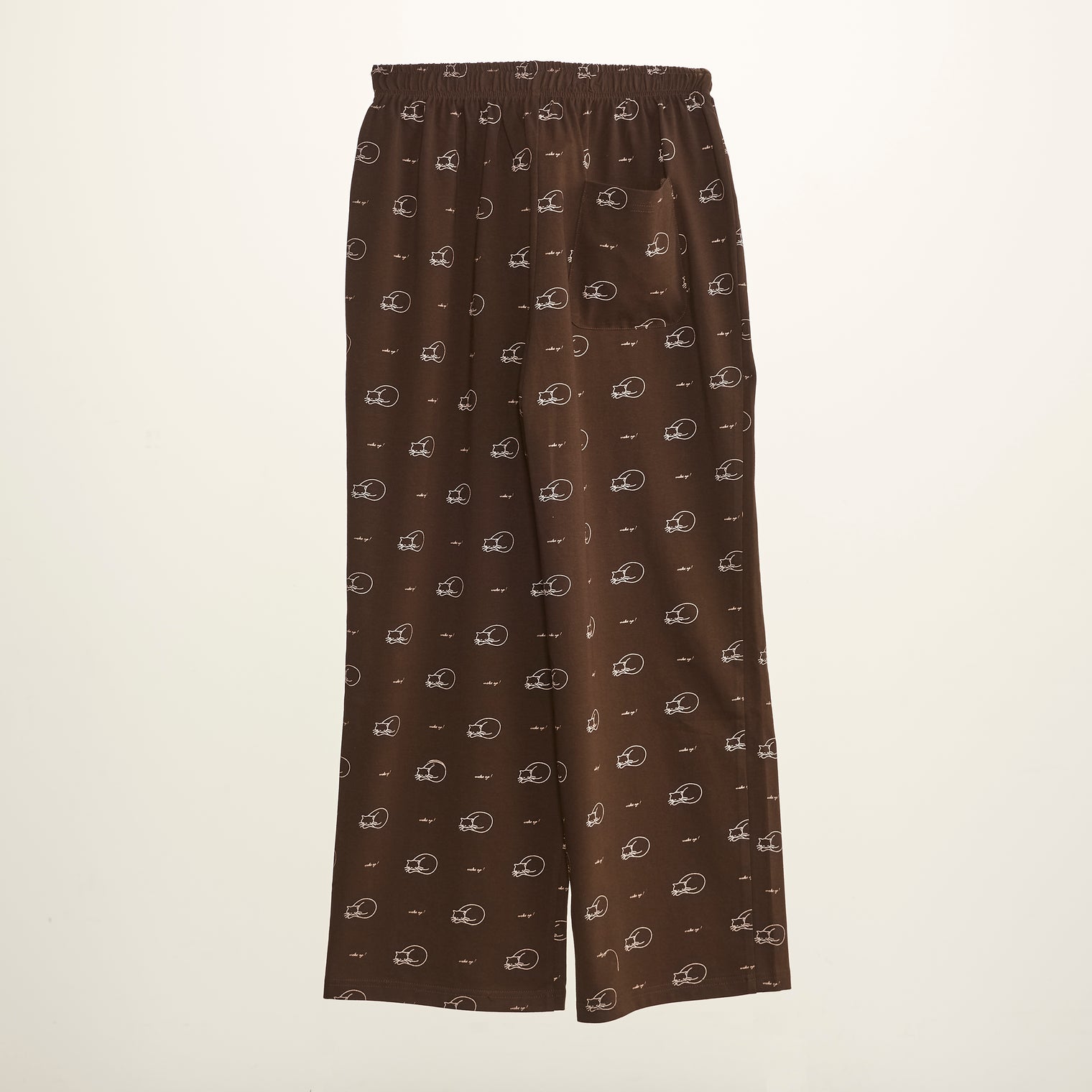 "シュレディンガーの猫" ルームウェア ネイビー ブラウン 量子力学 パシャマ 部屋着 上下セット ねこ ネコ レディース メンズ 人気 おしゃれ かわいい おすすめ 大人 ペア - QurioStore QurioS