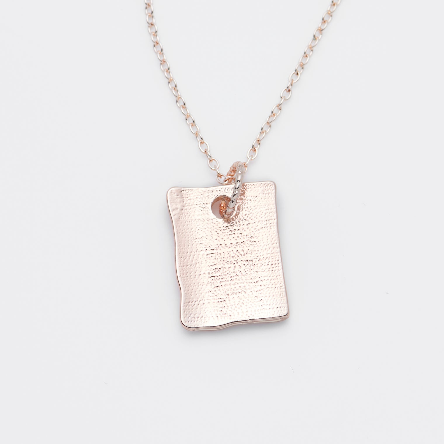 "我読む、ゆえに我あり" ネックレス ピンクゴールド シルバー 哲学 デカルト 方法序説 我思う ゆえに我あり 読書 カフェ レディース メンズ シンプル チェーン - QurioStore QurioS