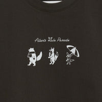 "Allen’s rule parade" Tシャツ キツネ アイボリー チャコール コーラルピンク ライトグリーン 生物学 アレンの法則 Tシャツ キツネ パレード クイズノック グッズ レディース メンズ 人気 おしゃれ 20代 30代 - QurioStore QurioStore