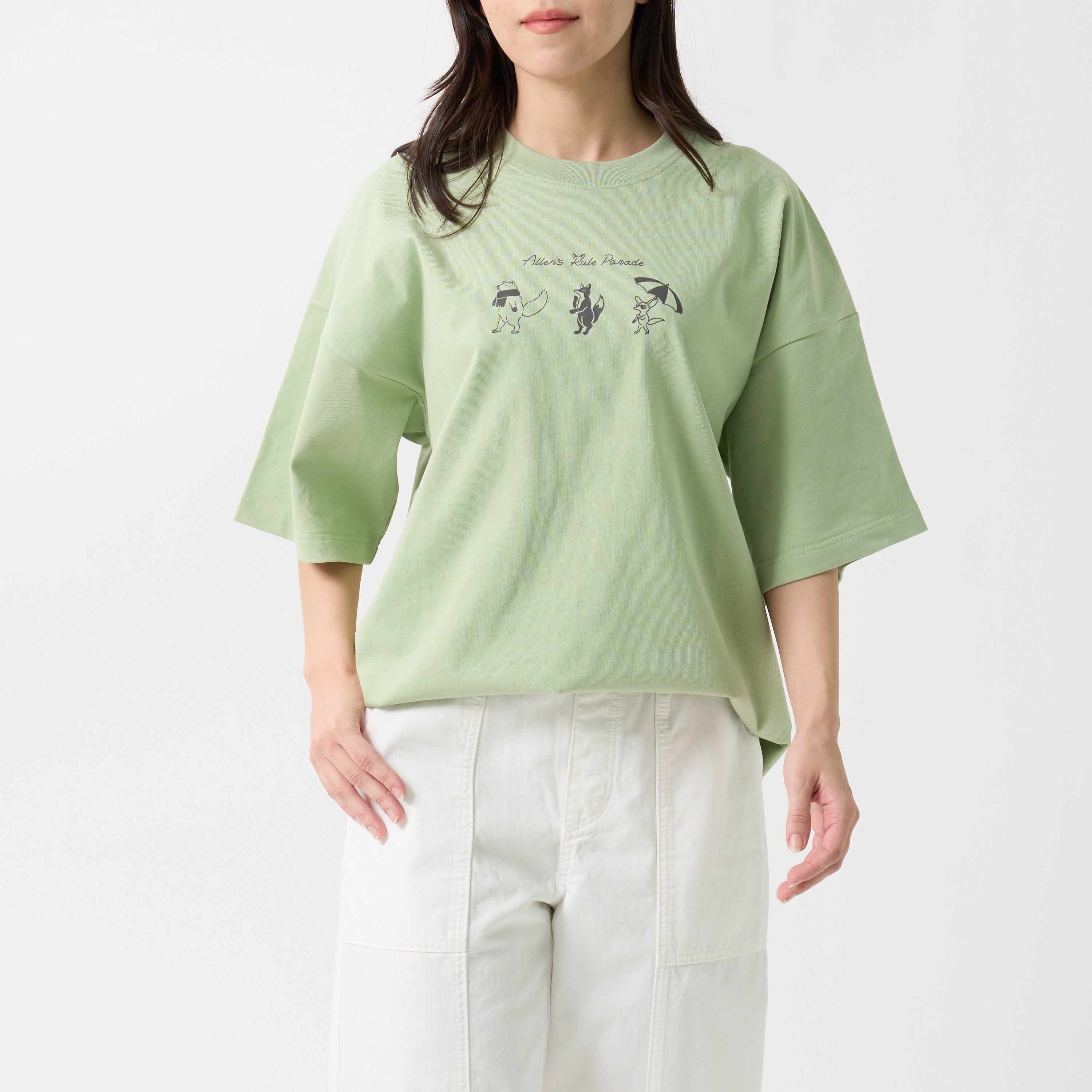 アレンの法則 Tシャツ｜キツネ×生物学デザイン・動物好きへの理系