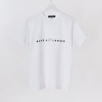 "Have a break" 音楽ロゴTシャツ ホワイト 音楽記号 リピート 四分休符 Xtimes レディース メンズ 人気 おしゃれ 20代 30代 - QurioStore QurioS